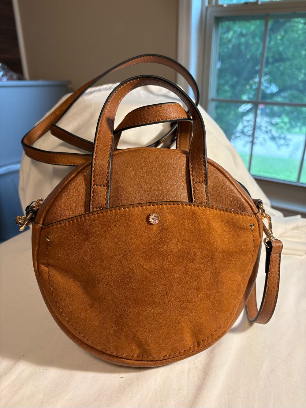 LC Lauren Conrad Round Mini Crossbody Bag
